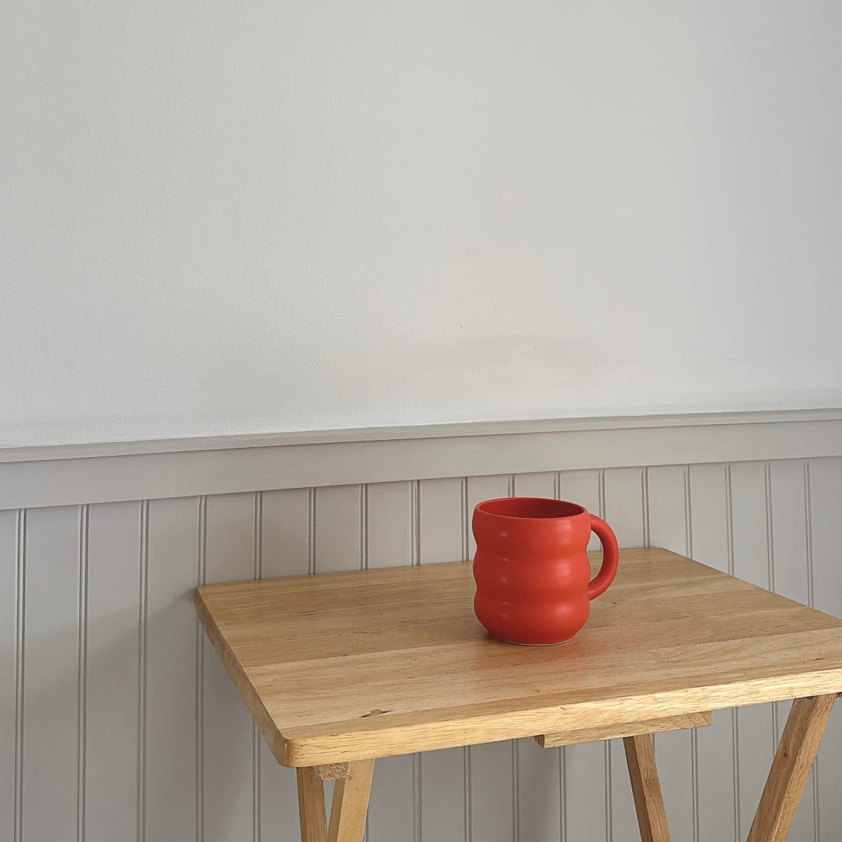 Orange Squiggle Mug