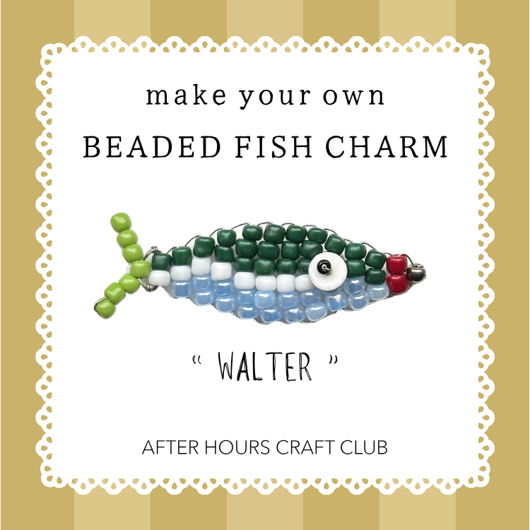 Beaded Fish Charm Craft Kit