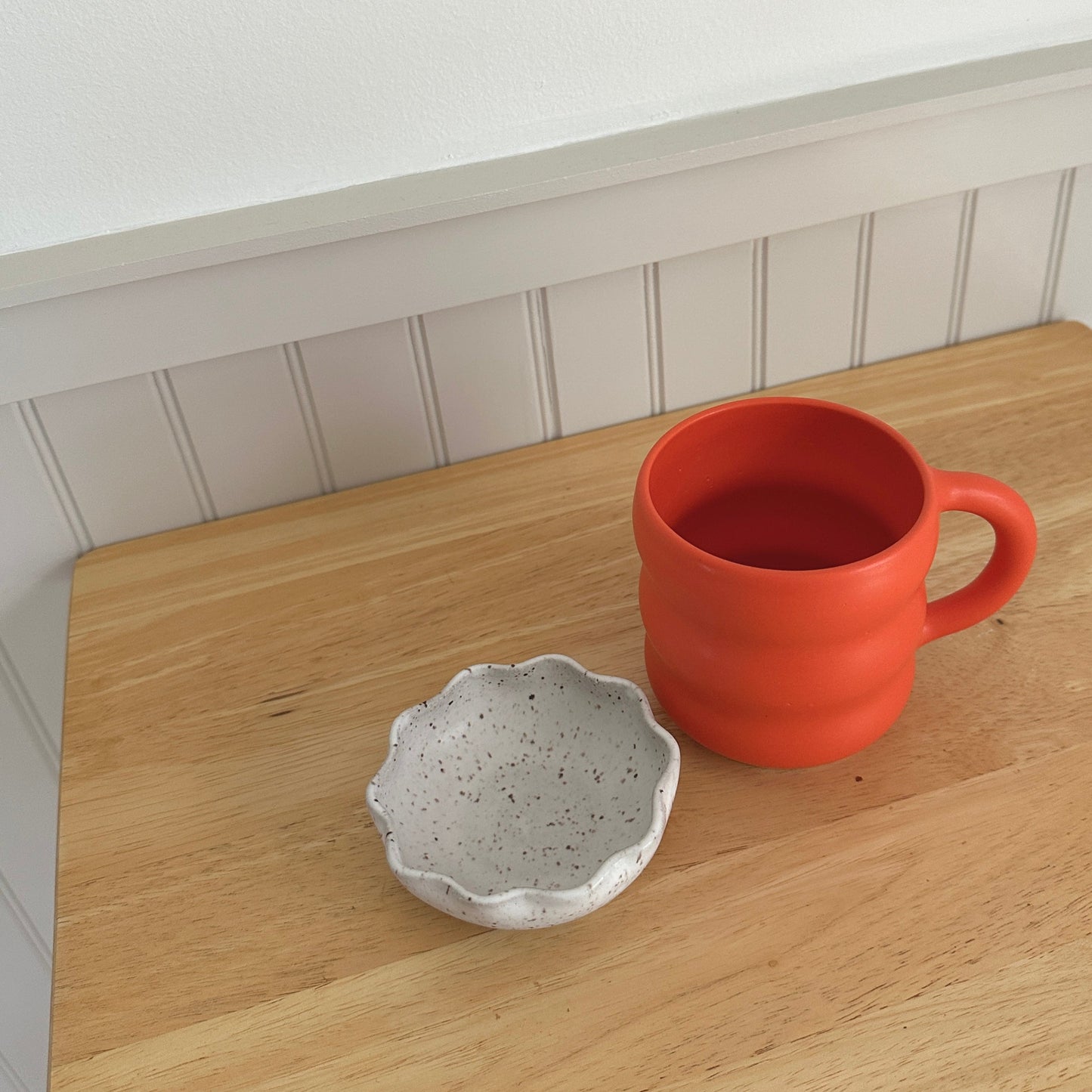 Orange Squiggle Mug