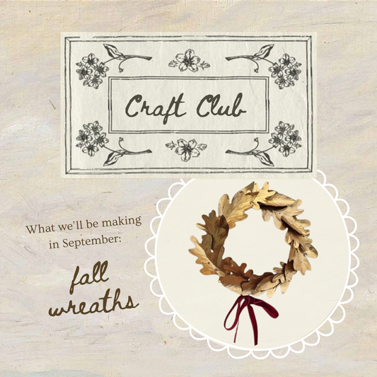 CRAFT CLUB ~ September 2025